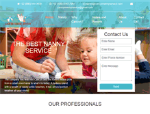 Tablet Screenshot of cancunnannyservice.com